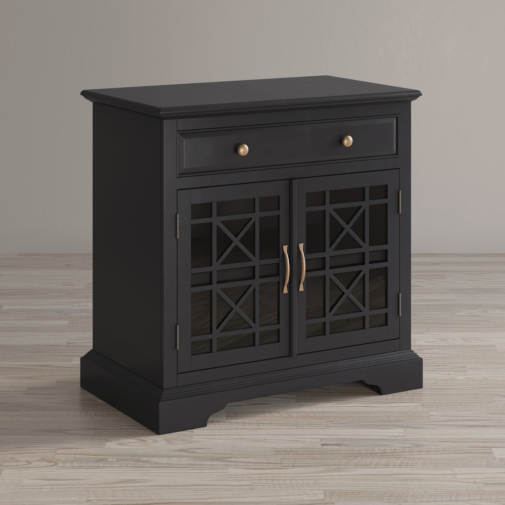 Craftsman Antique Black 32 Accent Chest - Ornate Home