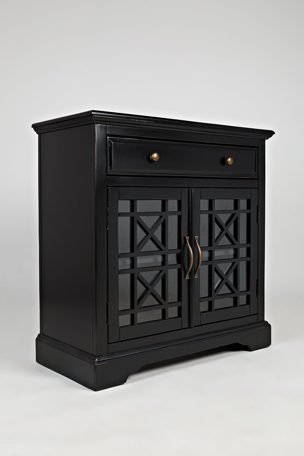 Craftsman Antique Black 32 Accent Chest - Ornate Home
