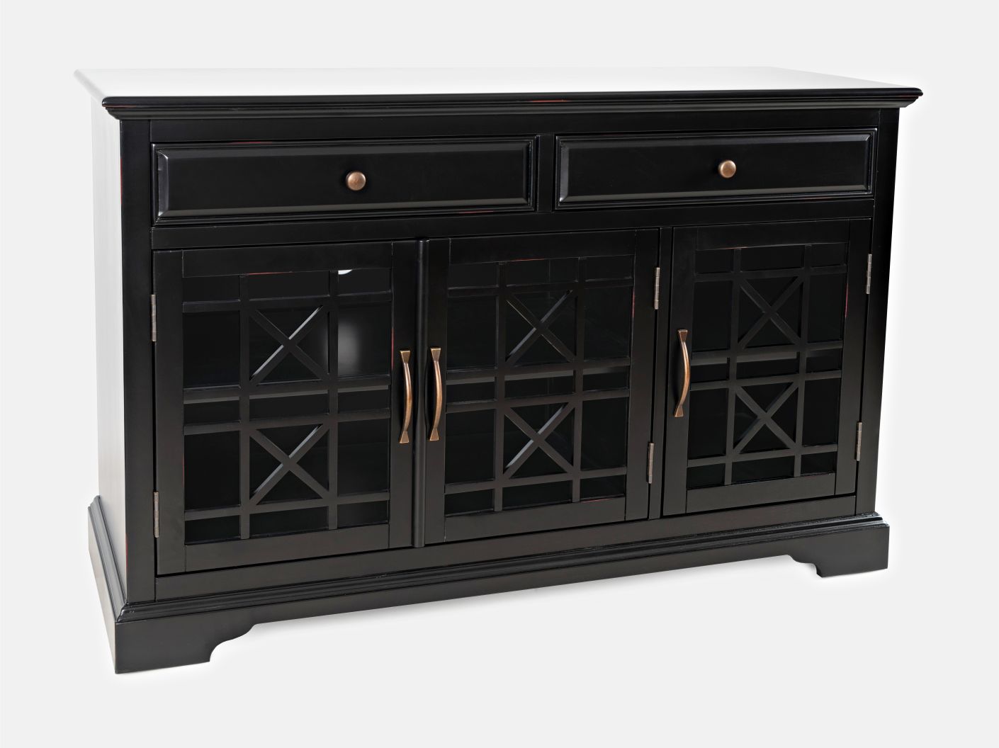 Craftsman Antique Black 50 Media Unit - Ornate Home
