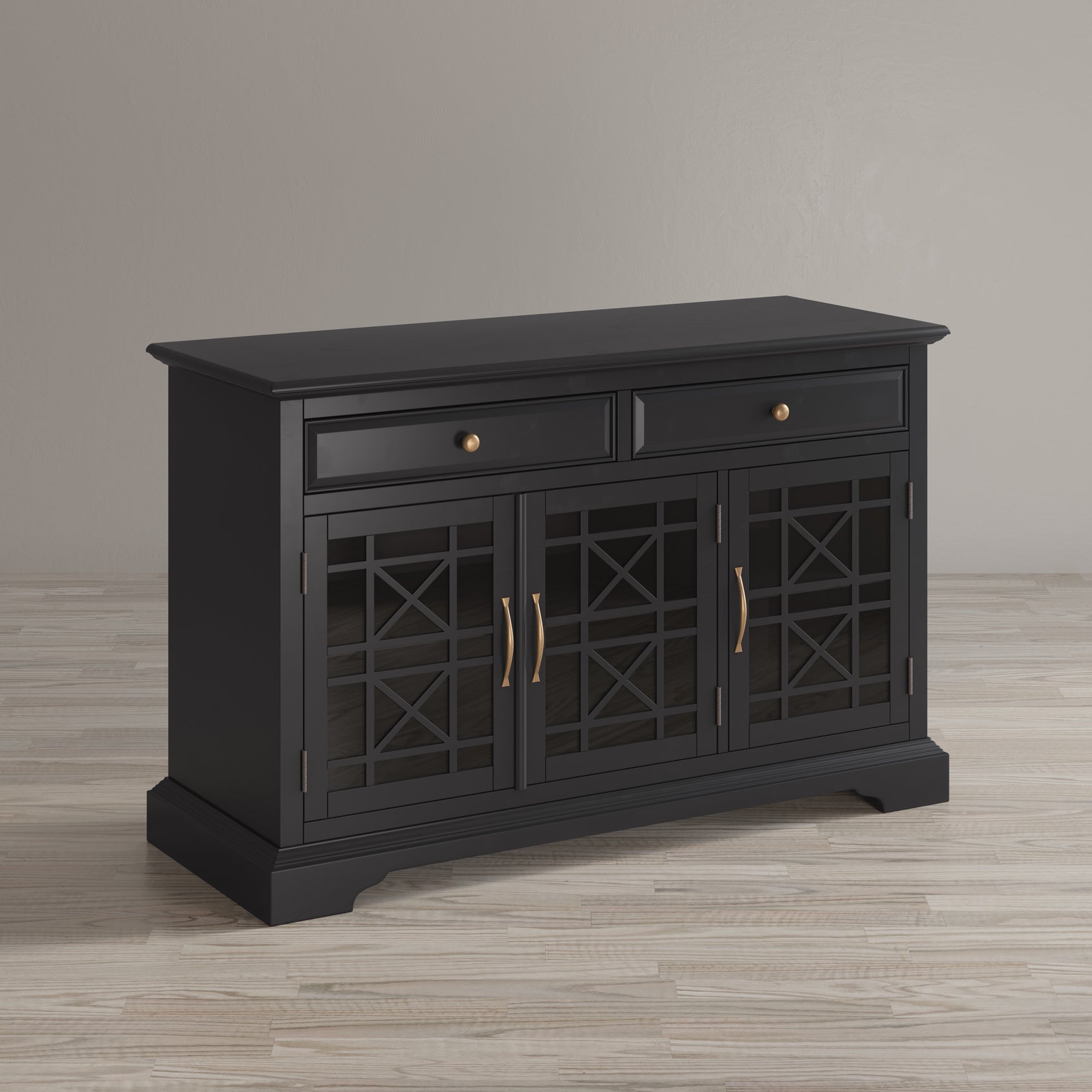Craftsman Antique Black 50 Media Unit - Ornate Home