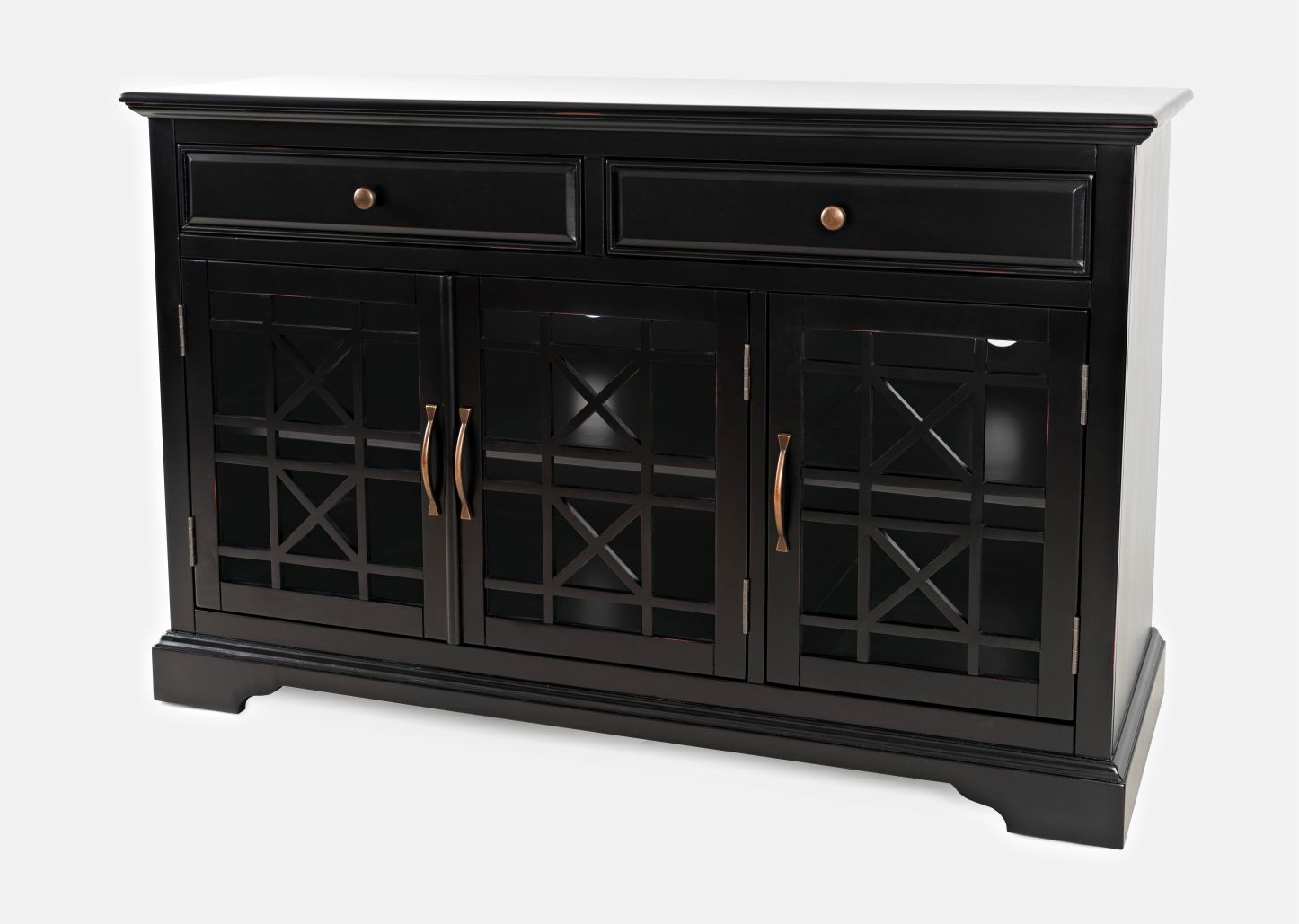 Craftsman Antique Black 50 Media Unit - Ornate Home
