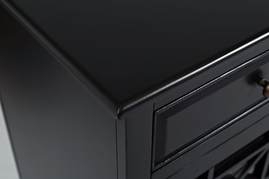 Craftsman Antique Black 70 Media Unit - Ornate Home