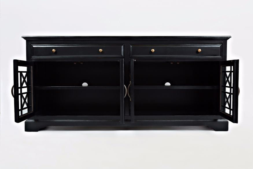 Craftsman Antique Black 70 Media Unit - Ornate Home