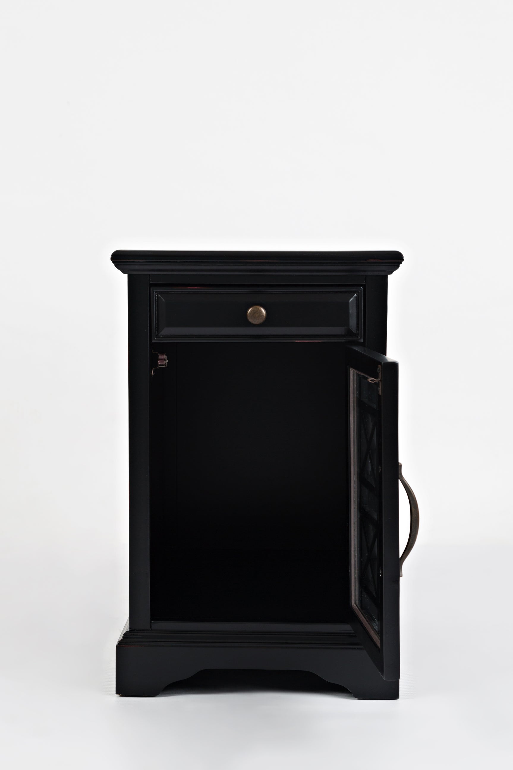 Craftsman Antique Black Power Chairside Table - Ornate Home