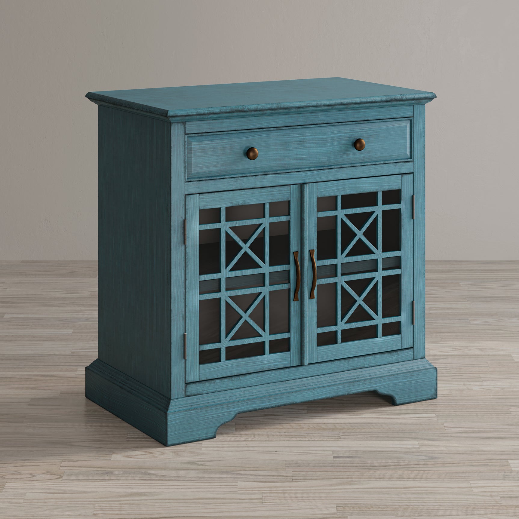 Craftsman Antique Blue 32 Accent Chest - Ornate Home