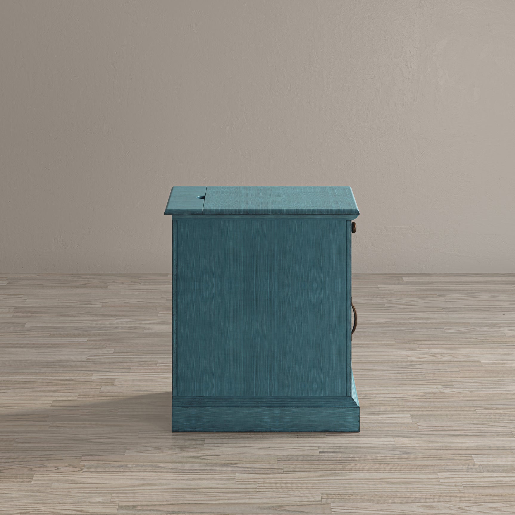 Craftsman Antique Blue Power Chairside Table - Ornate Home
