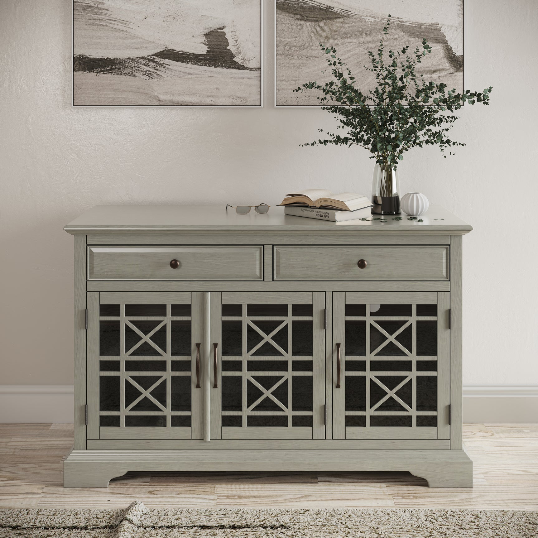Craftsman Earl Grey 50 Media Unit - Ornate Home