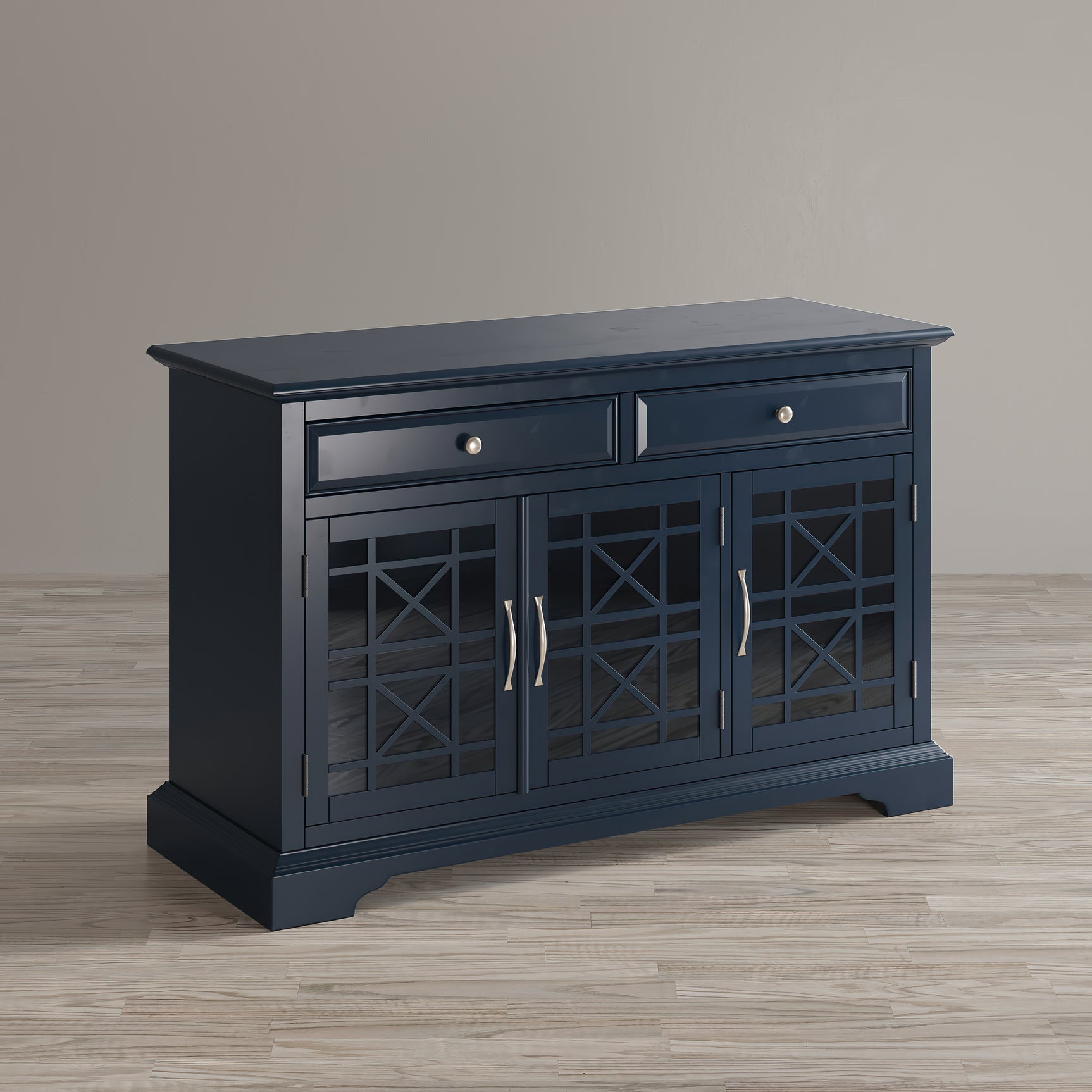 Craftsman Navy Blue 50 Media Unit - Ornate Home