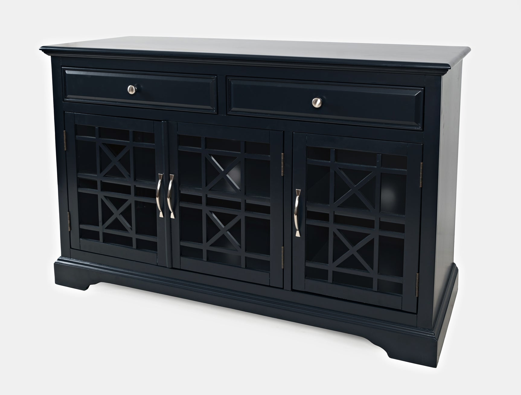 Craftsman Navy Blue 50 Media Unit - Ornate Home