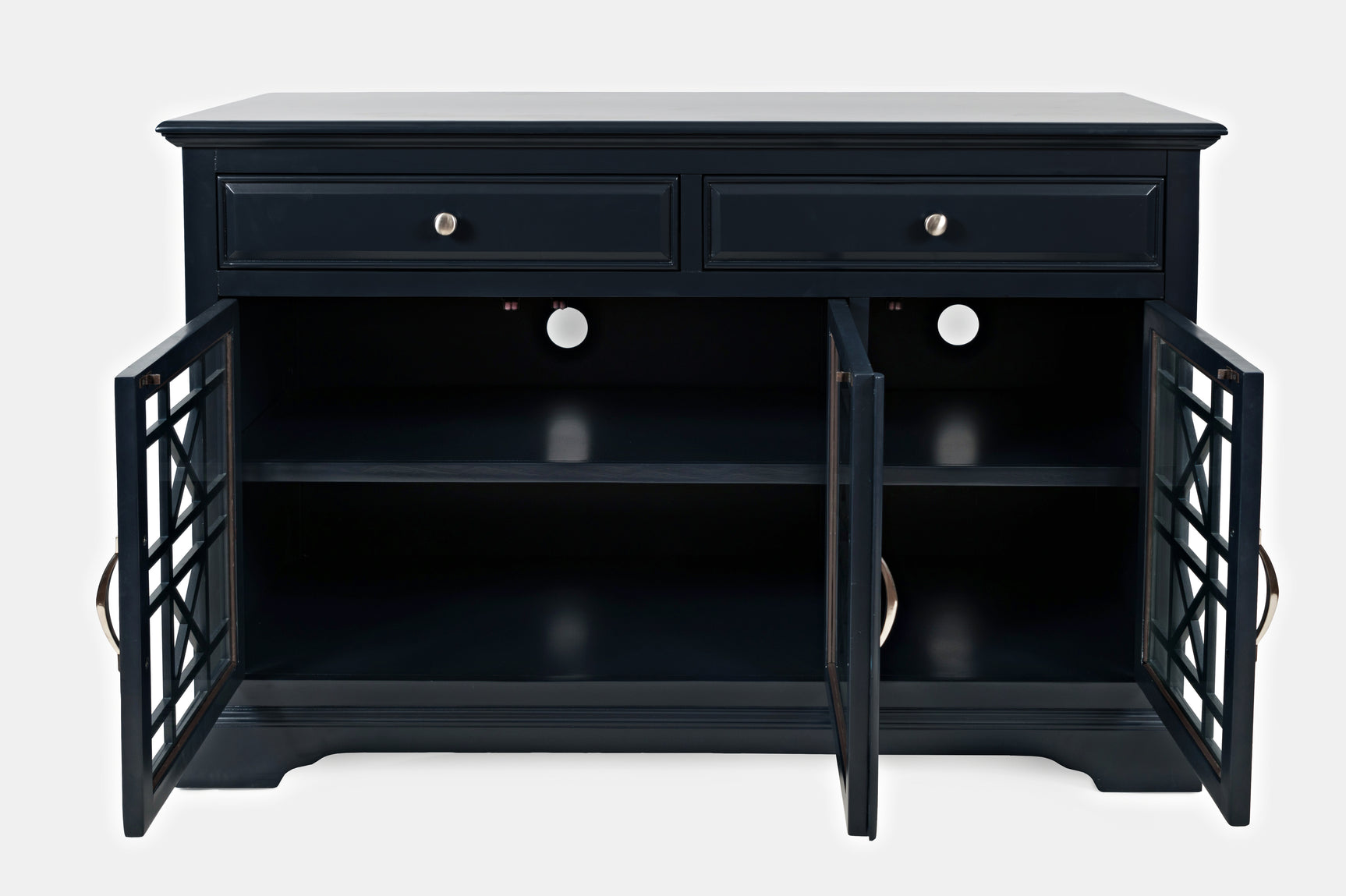 Craftsman Navy Blue 50 Media Unit - Ornate Home