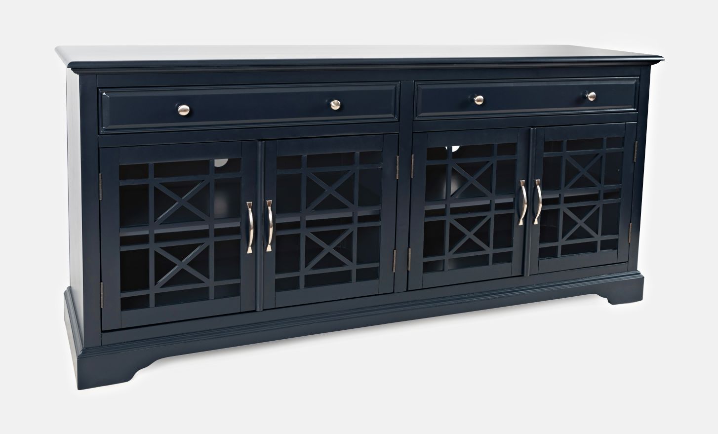 Craftsman Navy Blue 70 Media Unit - Ornate Home