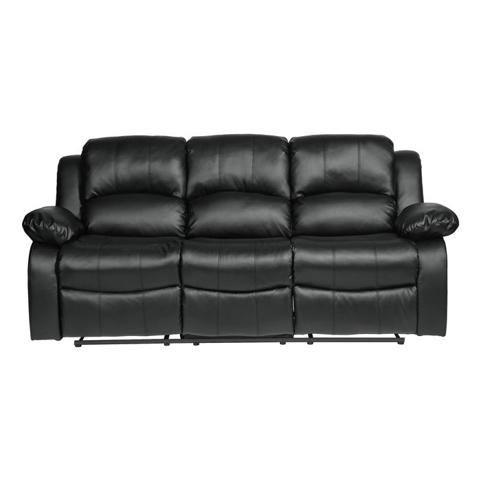 Cranley Black Double Reclining Sofa - Ornate Home