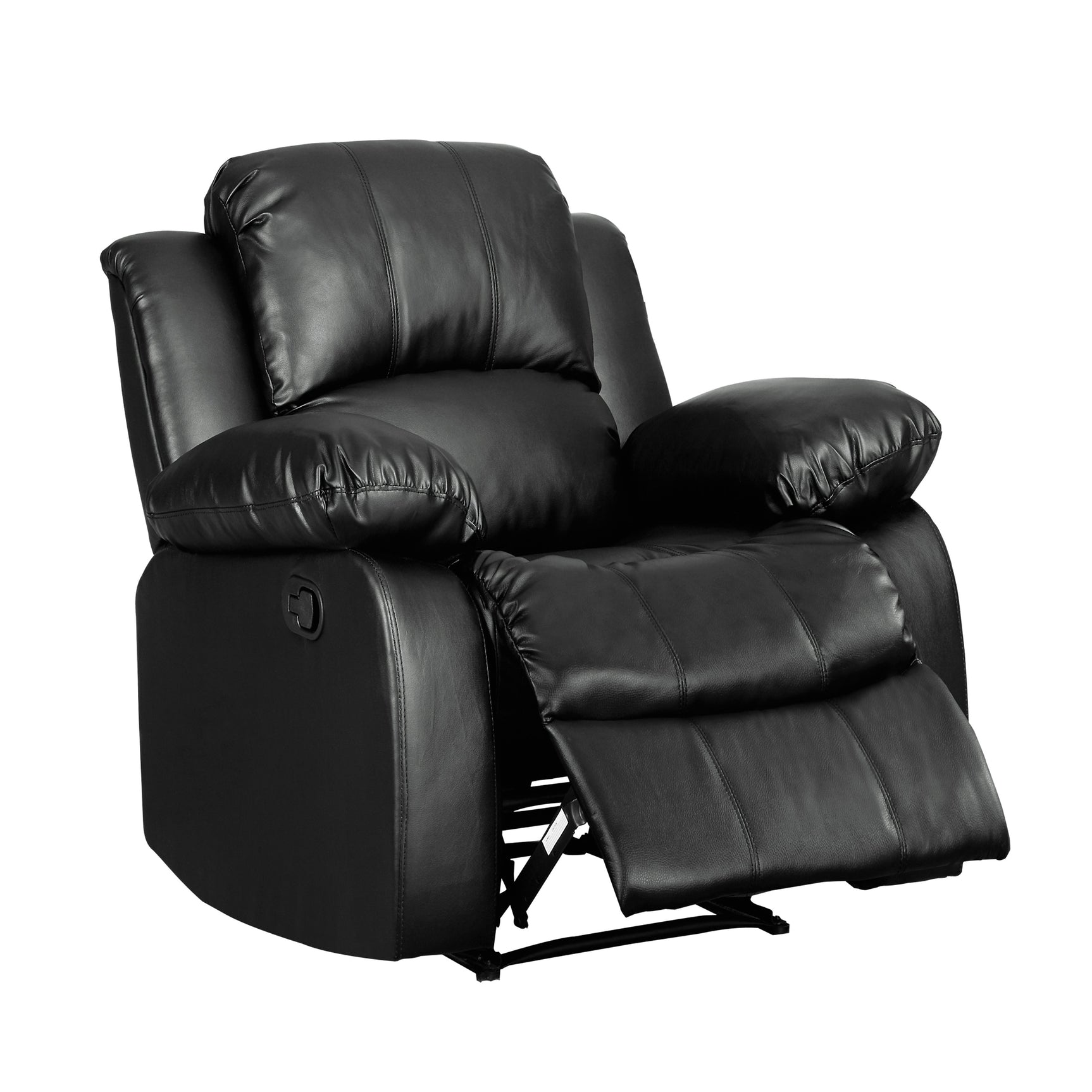 Cranley Black Reclining Chair - Ornate Home