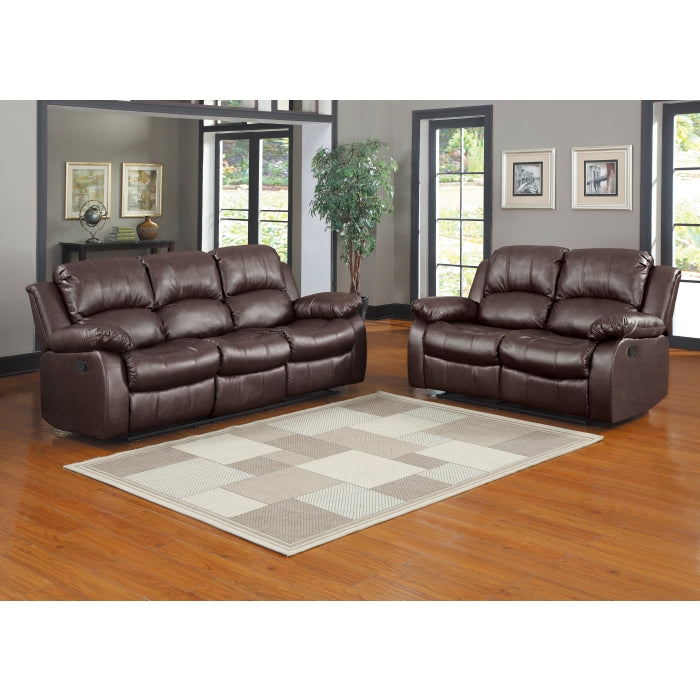 Cranley Brown Double Reclining Loveseat - Ornate Home