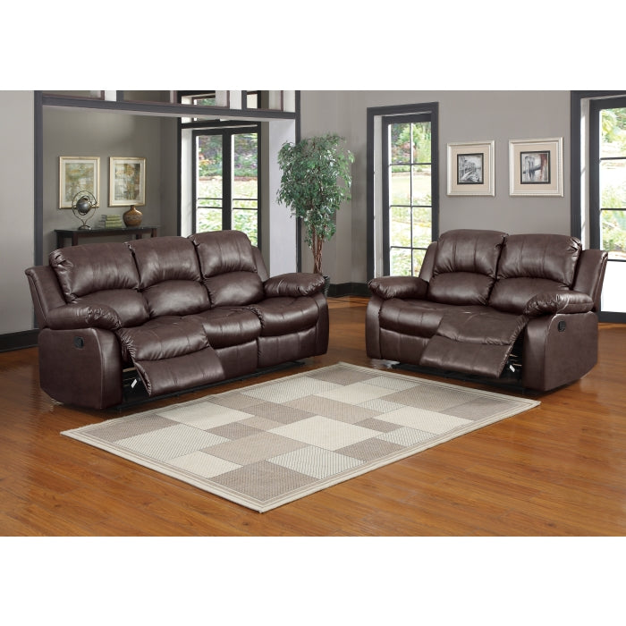 Cranley Brown Double Reclining Loveseat - Ornate Home