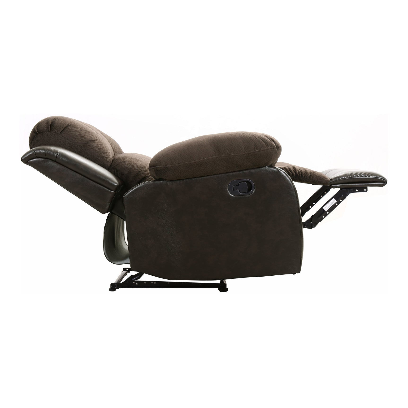 Cranley Brown Reclining Chair Fabric Seating - Ornate Home