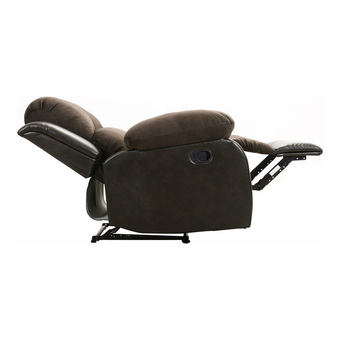 Cranley Brown Reclining Chair Fabric Seating - Ornate Home