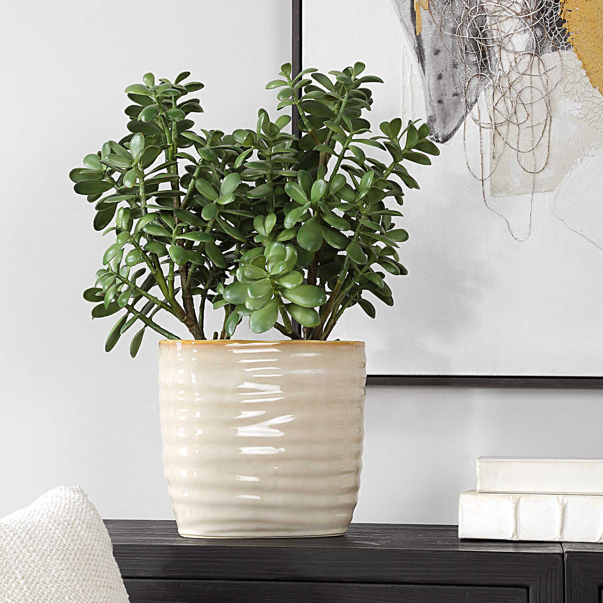 Crassula Jade Green Accent Plant - Ornate Home