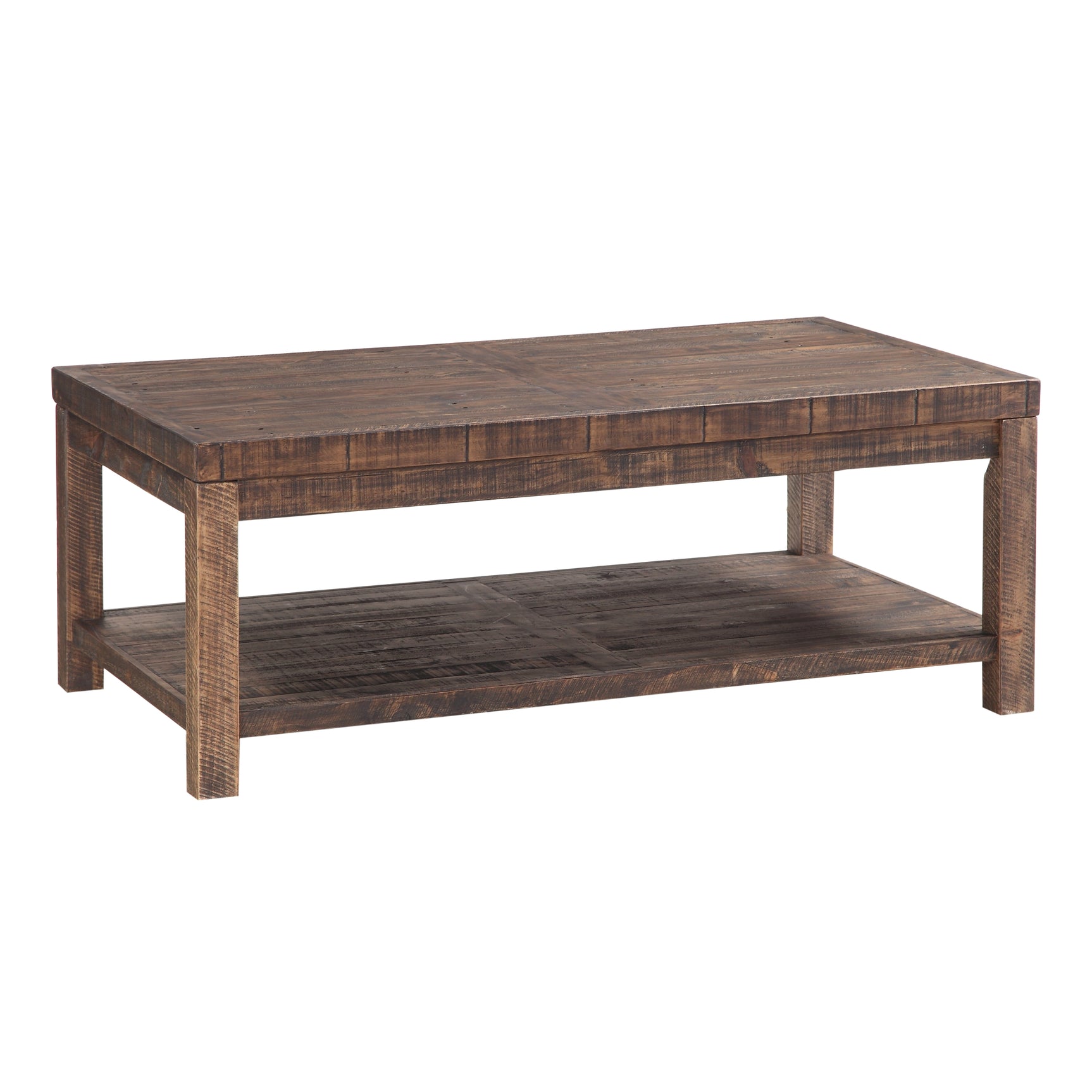 Craster Reclaimed Wood Rectangular Coffee Table in Smoky Taupe - Ornate Home