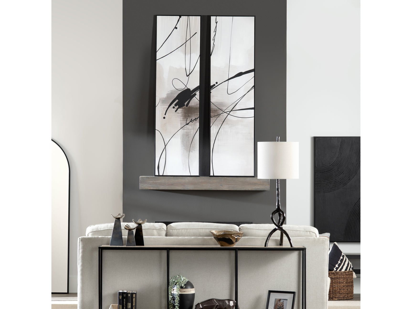 Crawford Brown/Black Canvas - Ornate Home