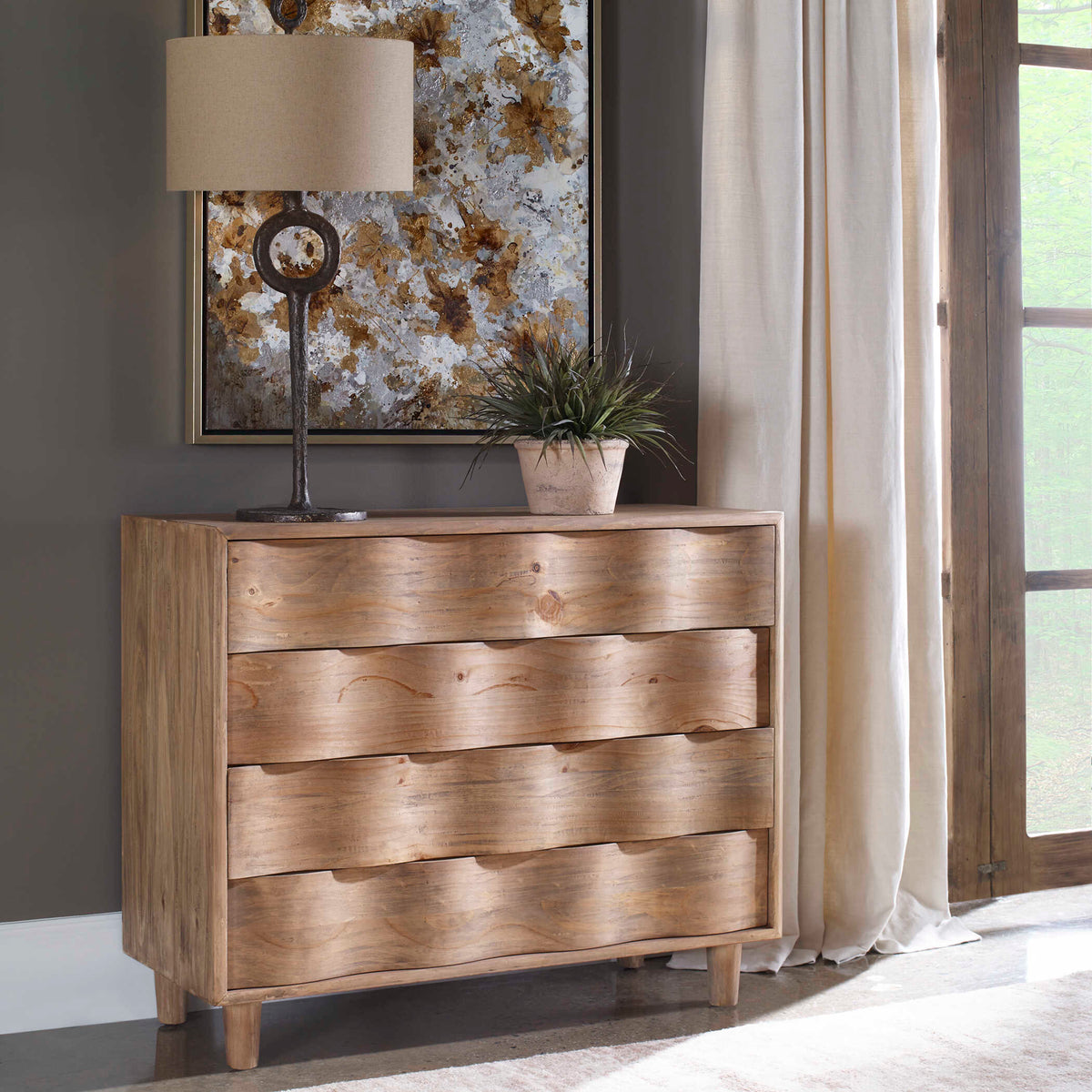 Crawford Light Oak Accent Chest - Ornate Home