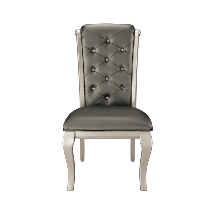 Crawford Silver Side Chair (Set of 2) - Ornate Home