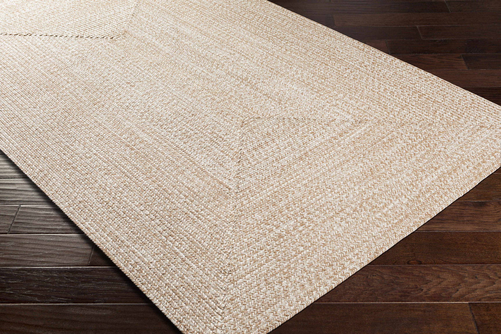 Cream Braided Faux Jute Outdoor Rug - Ornate Home