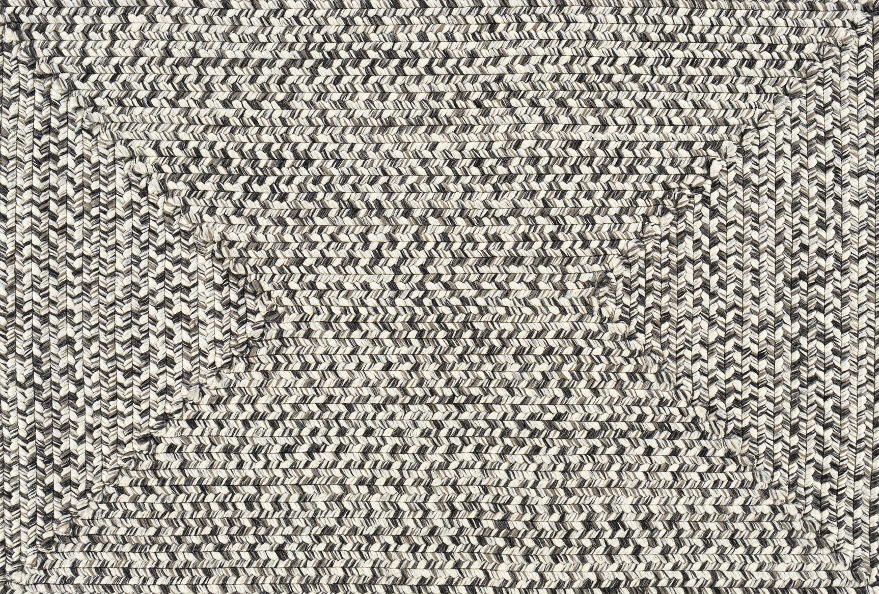 Cream Charcoal Braided Faux Jute Rug - Ornate Home
