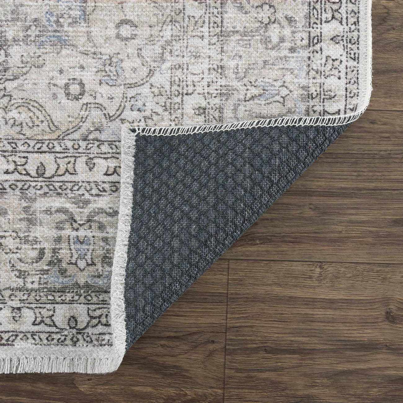 Cream Holi-2301 Washable Area Rug - Ornate Home