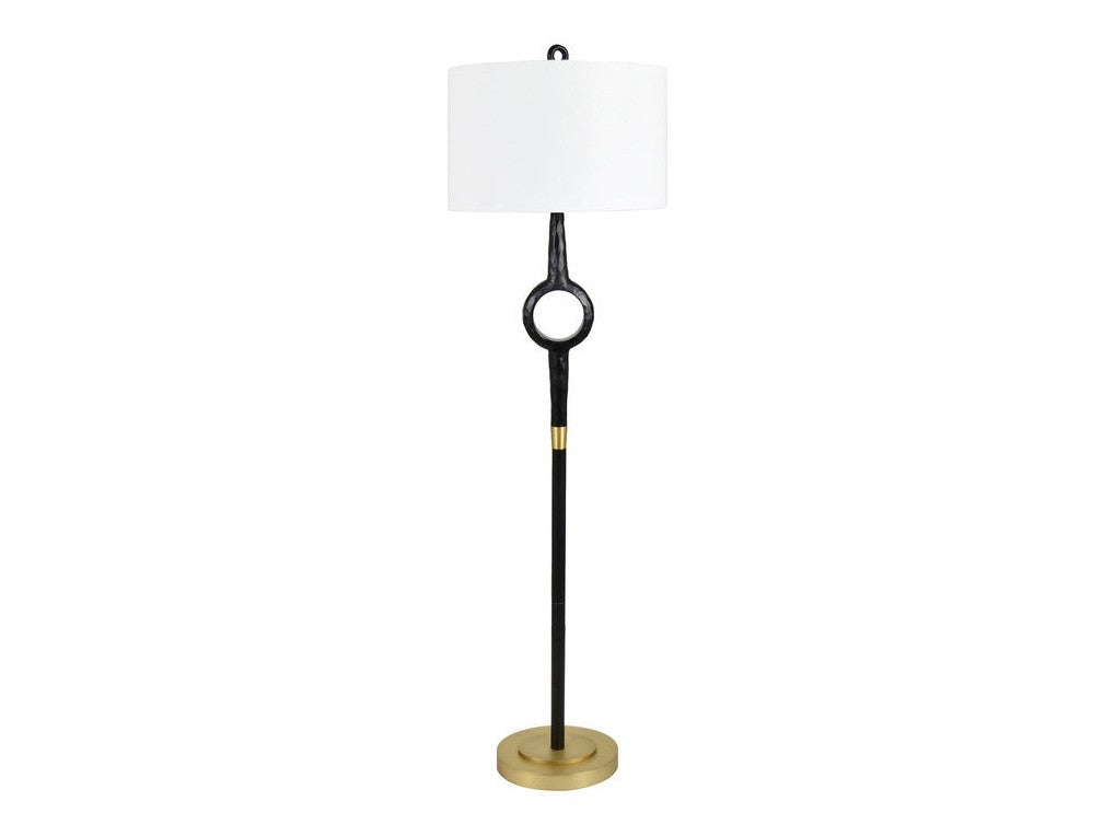 Creed Black/Gold Floor Lamp - Ornate Home