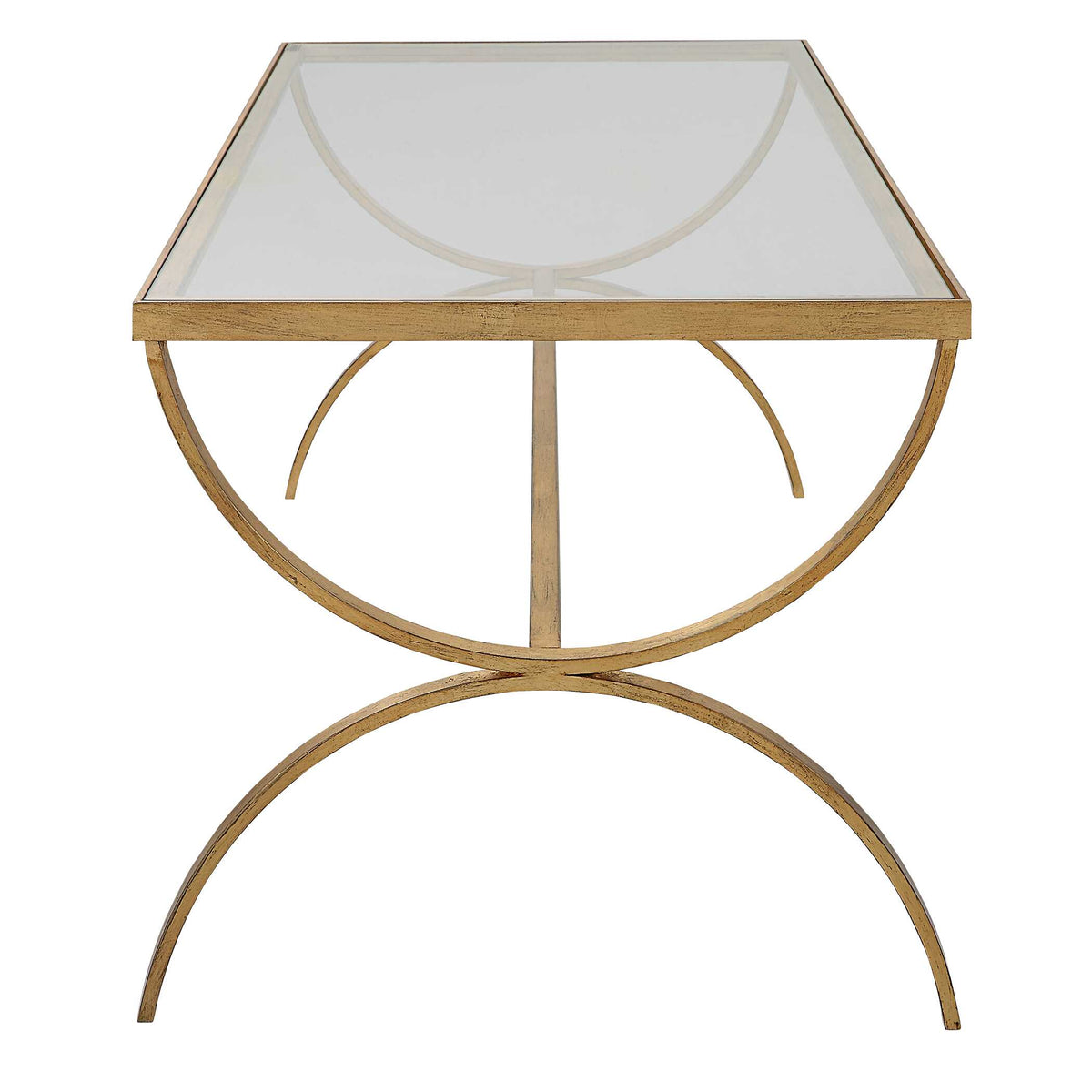 Crescent Gold Coffee Table - Ornate Home