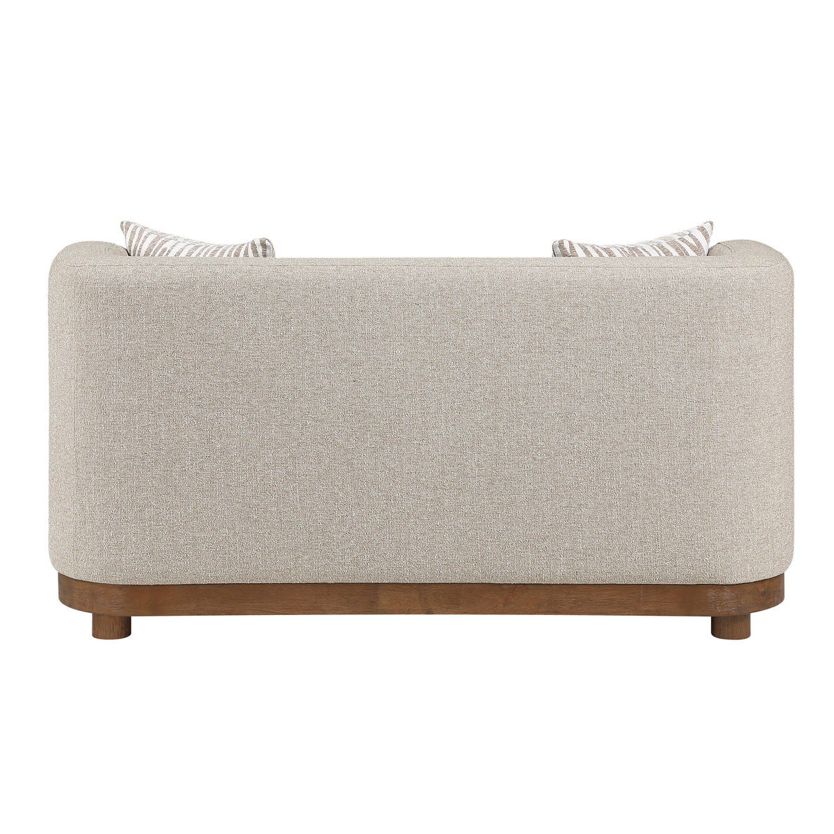Crescent Taupe Loveseat - Ornate Home