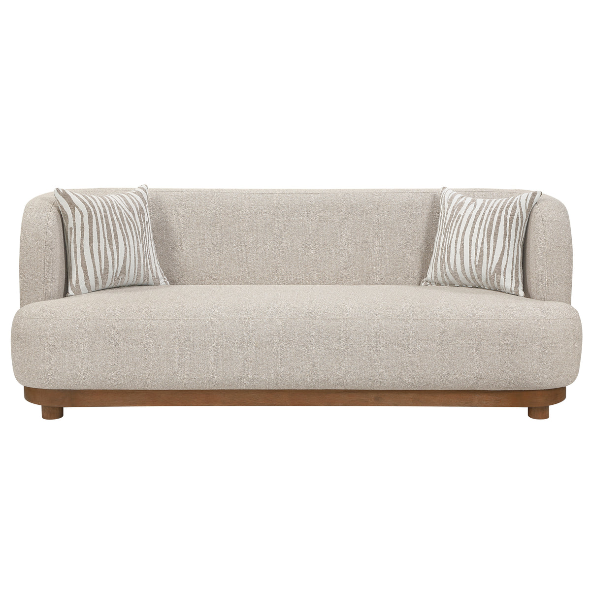 Crescent Taupe Sofa - Ornate Home