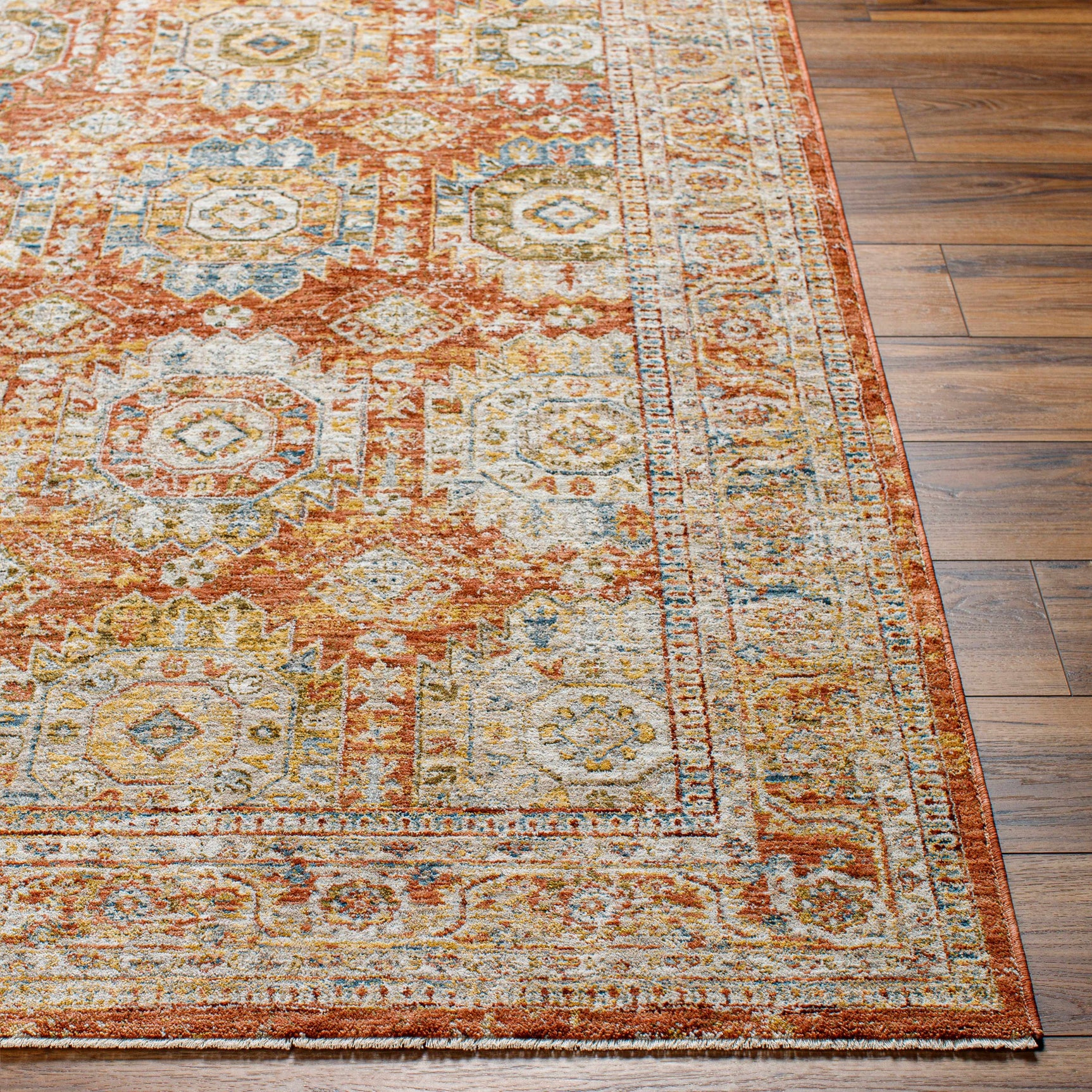 Crescentia Rust Area Rug - Clearance - Ornate Home
