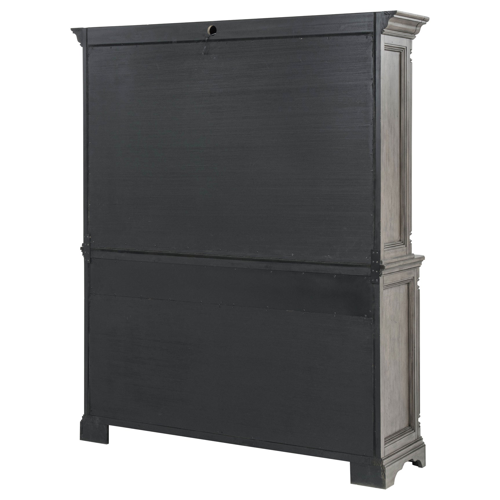 Cresswell Weathered Taupe 2-door 3-drawer Buffet And Hutch - Ornate Home