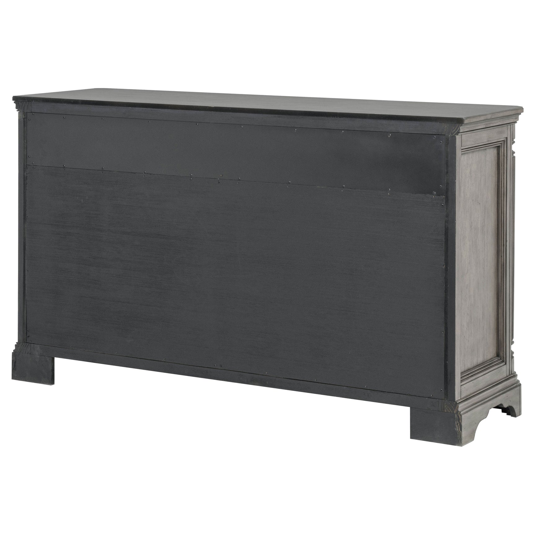 Cresswell Weathered Taupe 2-door 3-drawer Wine Storage Buffet - Ornate Home