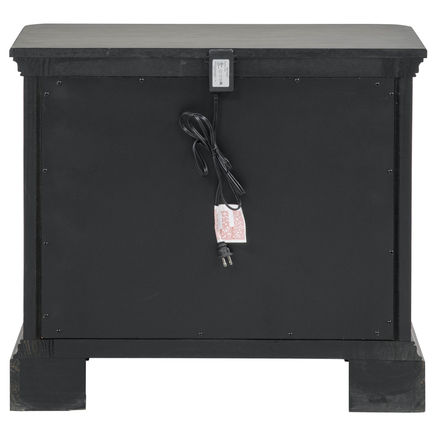 Cresswell Weathered Taupe 3-drawer Nightstand Bedside Table - Ornate Home