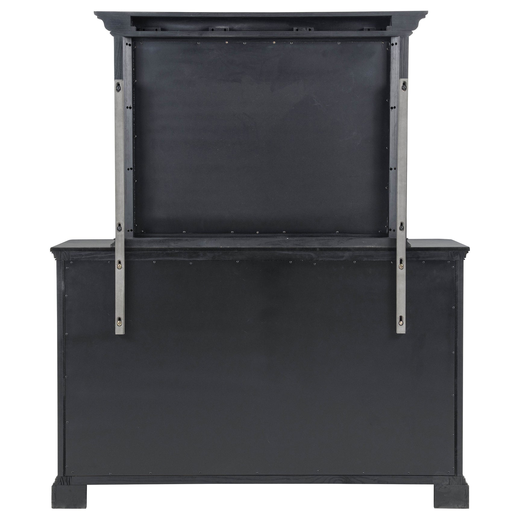 Cresswell Weathered Taupe 8-drawer Dresser With Mirror - Ornate Home