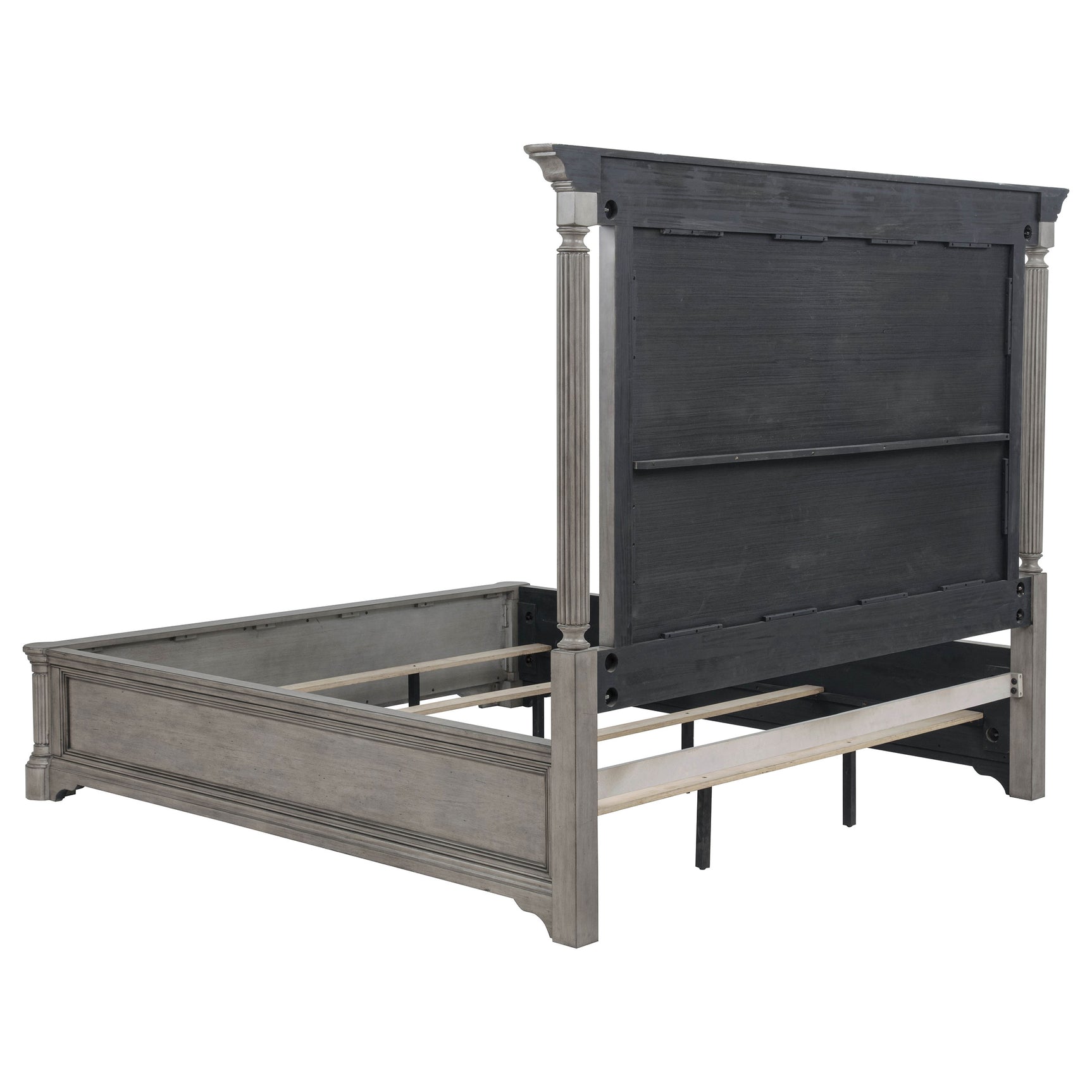 Cresswell Weathered Taupe Queen Upholstered Panel Bed - Ornate Home