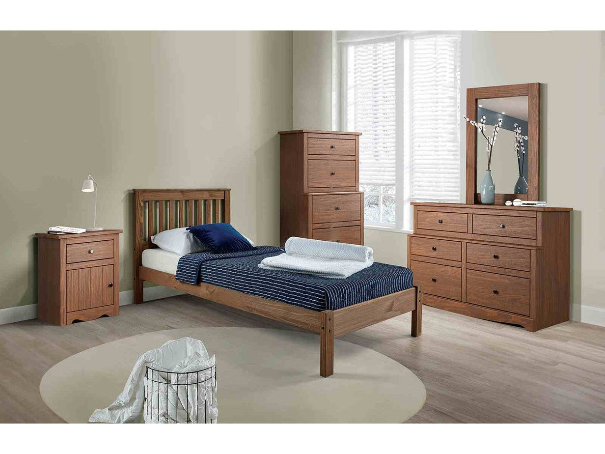 Creswell Mahogany 4 Pc. Twin Bedroom Set - Ornate Home