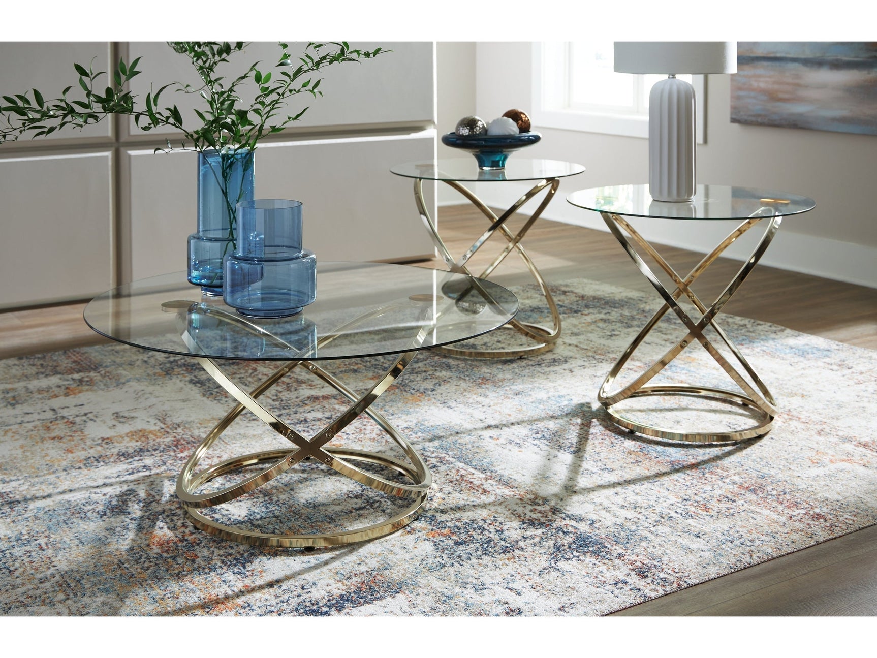 Crimonti Champagne Occasional Table Set (Set of 3) (Online Special Price) - Ornate Home
