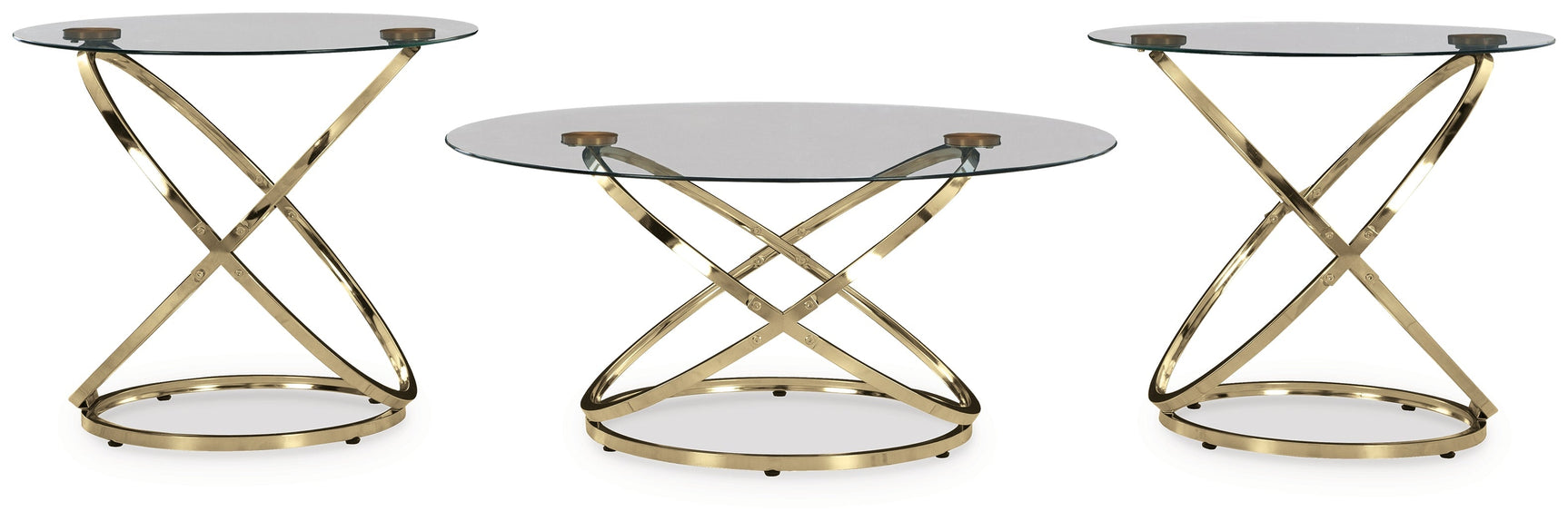 Crimonti Champagne Occasional Table Set (Set of 3) (Online Special Price) - Ornate Home