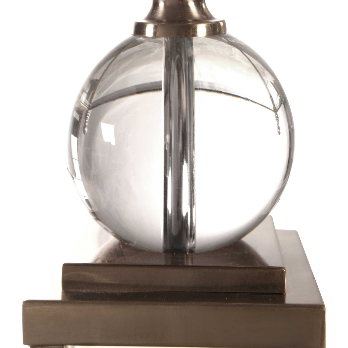 Crista Nickel Crystal Lamp - Ornate Home