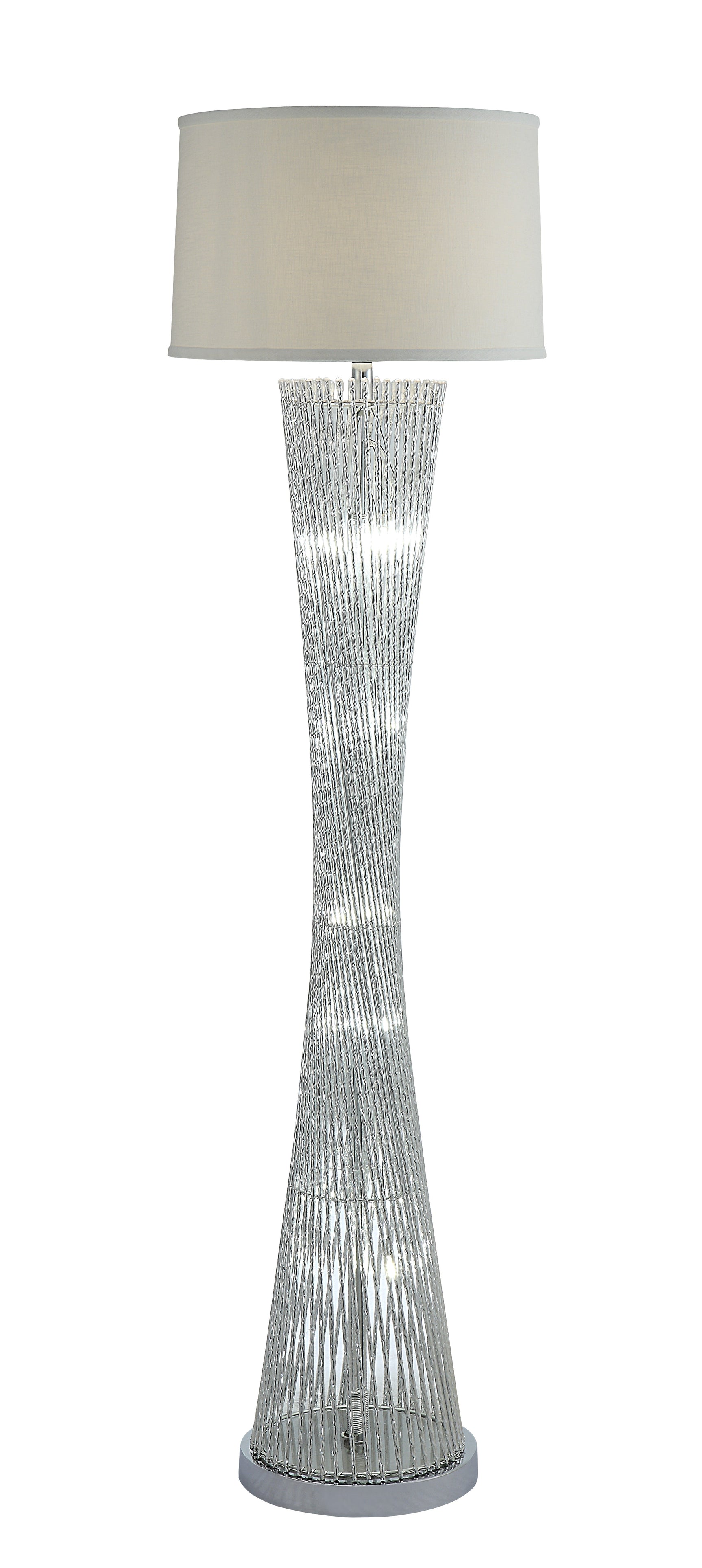 Crocus Chrome Floor Lamp - Ornate Home