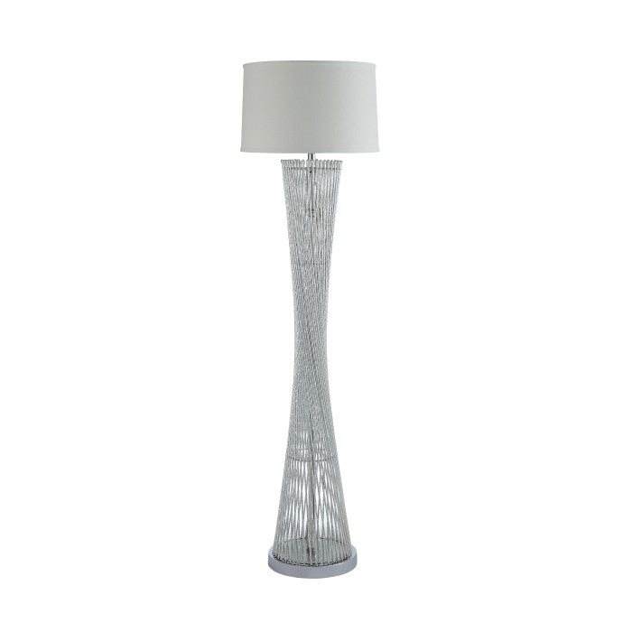 Crocus Chrome Floor Lamp - Ornate Home