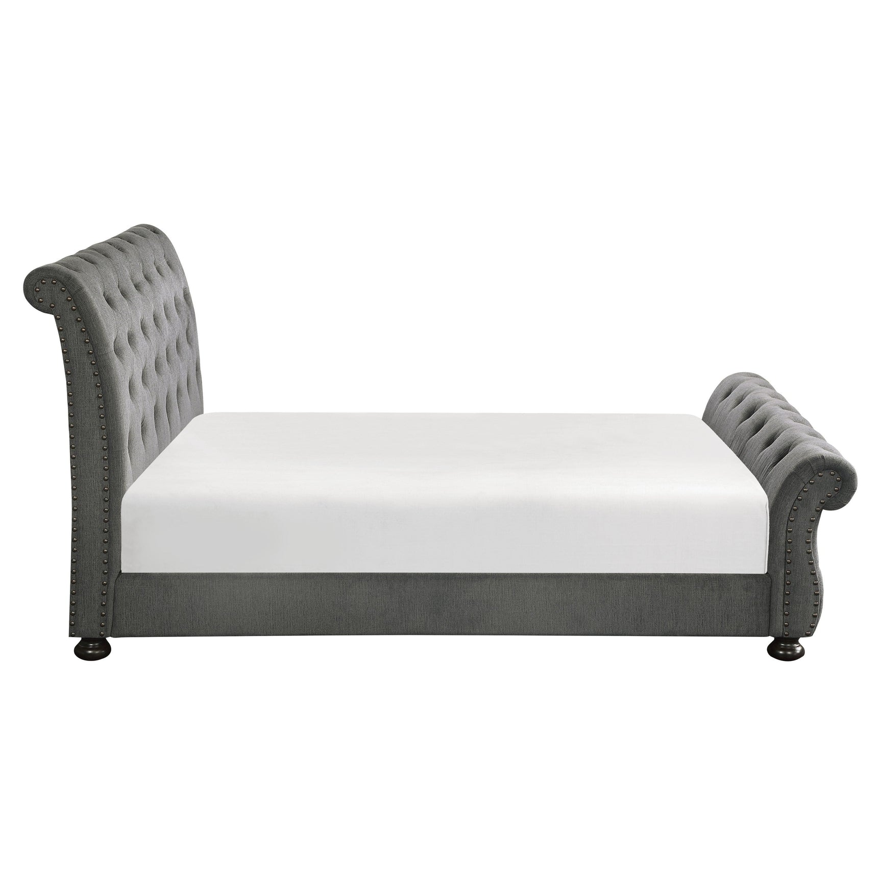 Crofton Dark Gray Eastern King Bed - Ornate Home