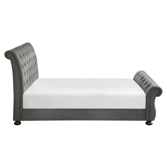 Crofton Dark Gray Eastern King Bed - Ornate Home