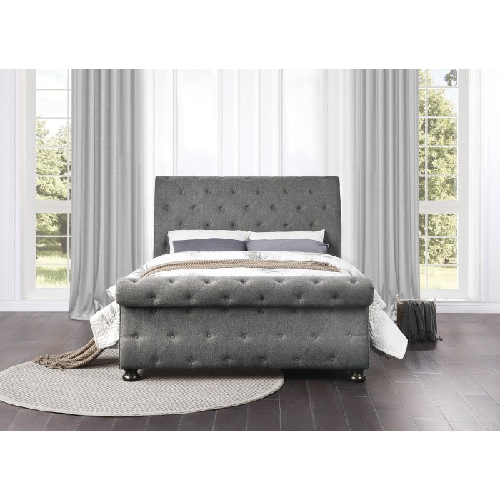 Crofton Dark Gray Eastern King Bed - Ornate Home