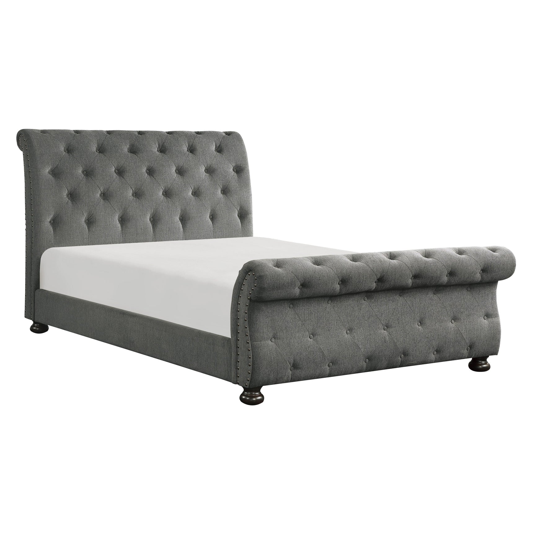 Crofton Dark Gray Queen Bed - Ornate Home