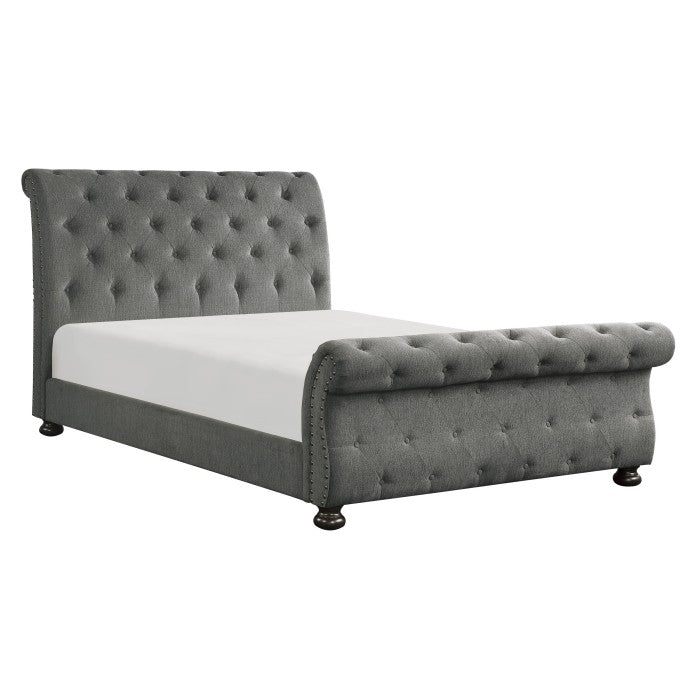 Crofton Dark Gray Queen Bed - Ornate Home